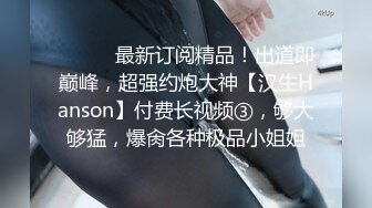 ⚫️⚫️最新订阅精品！出道即巅峰，超强约炮大神【汉生Hanson】付费长视频③，够大够猛，爆肏各种极品小姐姐