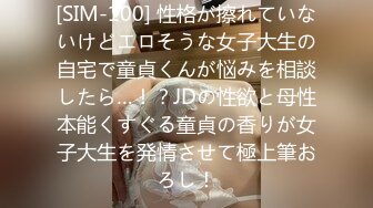 [SIM-100] 性格が擦れていないけどエロそうな女子大生の自宅で童貞くんが悩みを相談したら…！？JDの性欲と母性本能くすぐる童貞の香りが女子大生を発情させて極上筆おろし！