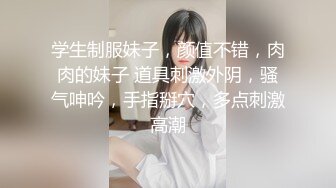 学生制服妹子，颜值不错，肉肉的妹子 道具刺激外阴，骚气呻吟，手指掰穴，多点刺激高潮